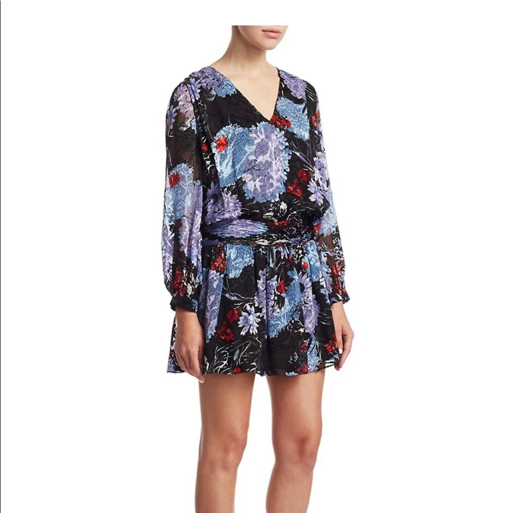 NWT Alice + Olivia Tessie Popover Tie Dress 12